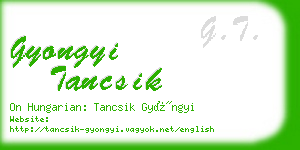 gyongyi tancsik business card